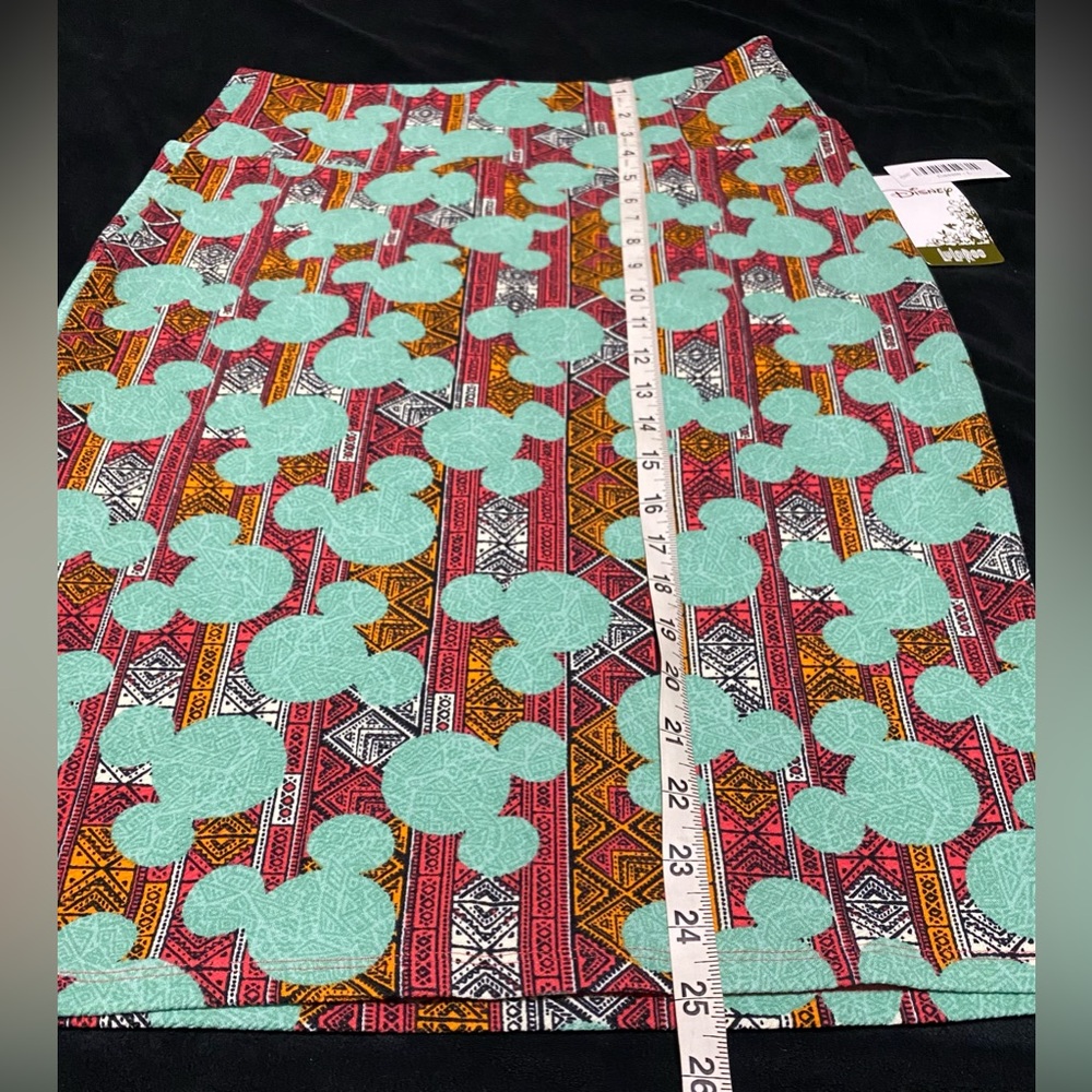 NWT Large Disney high waist stretchy fun skirt Measurements in pics knee length - Picture 6 of 11